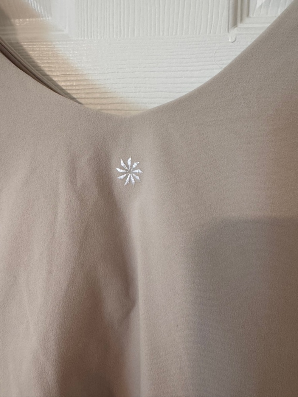 Athleta Neutral Beige Sleeveless Athletic Crop Activewear Tank - Picture 2 of 11